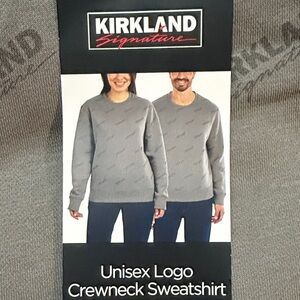 Kirkland Signature Unisex Gray Crewneck Sweatshirt XL/XXL NWT